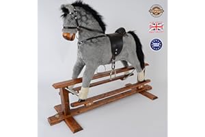 Handmade Rocking Horse MARS DAPPLE GREY Cheval à bascule MJmark