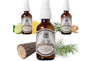 ‎MR BEAR FAMILY Mr Bear Family Bartöl Herren - Woodland - pflegt und unterstützt Bart Wachstum - nährreiches Bartpflege Öl mit Jojoba und Argan - Bart Öl Man - Moisturizer Beard Oil for Men 60ml