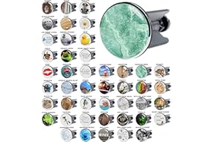 ‎SANILO Sanilo Waschbeckenstöpsel, viele schöne Stöpsel für das Waschbecken zur Auswahl, universal mit Motiv (Marmor Grün)