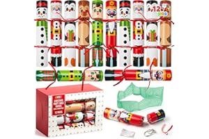 JOYIN 12 Pack Party Favor Supplies with Christmas Characters for Kids and Adults, Parties, Dinners and Holidays