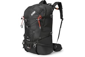 Terra Peak Flex 40 sac à dos de randonnée 40L grand avec ventilation dorsale système d'hydratation housse de protection contre la pluie sac à dos de trekking en polyester 3D Air Mesh respirant