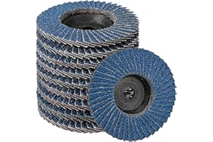 SI FANG SIFANG Fächerscheibe 76 Metall Korn 60 Flex Schleifscheiben, 10 Stück mini flexscheiben 76mm Winkelschleifer Zubehör für Metall Holz Stahl Schnelles und Präzises Schneiden