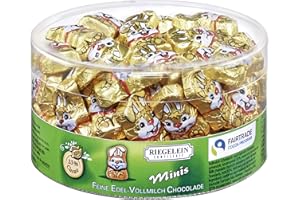 Riegelein Minis Gold-Knuddelhäschen 80 Stück (400g) - Edel-Vollmilch-Schokolade