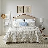 Laura Ashley Amberley Reversible Quilt Set Full/Queen Bisquit