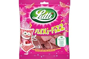 Lutti Fraise Flexi-Fizz Fili Tubs, 225 g