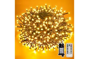 ‎SOAGRC Soagrc Lichterkette Außen 400 LED - 40M Llichterkette Aussen Wetterfest 8 Modi IP44 Wasserdicht Timer Dimmbar Lichterkette Außen Outdoor für Weihnachtsbaum Garten Terrasse Baum Hof Party