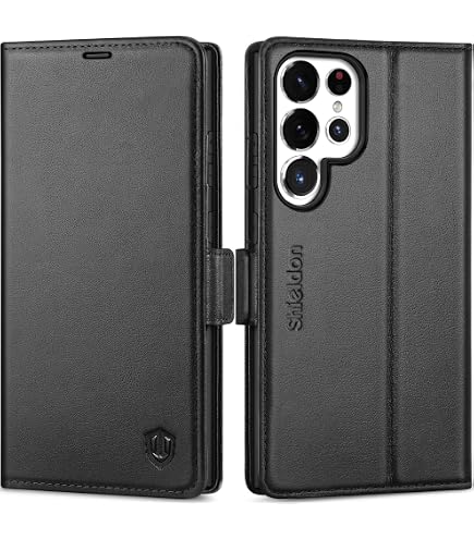 Snakehive Lederhülle Für Galaxy S25 Plus – Echtleder Mit Standfuß & 3 Kartenfächern, Handgefertigt In Der EU