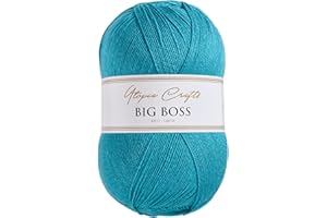 Utopia Crafts Big Boss 400g Knitting & Crochet Yarn 1200m (Teal Blue)