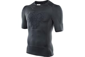 EVOC Protector Shirt koszulka ochronna do sportów sportowych (rozmiary: S, M, L, XL, LITESHIELD Plus, ochraniacz na plecy, ramiona i klatkę piersiową, kieszeń na bukłak, wstawki z siatki), czarna