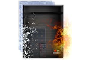 HIDAMAZY Faraday Tasche für Laptop Tablets (20x15 Zoll), Faraday Cage Keyless Go Schutz Autoschlüssel Signalblocker Tasche Wasserdicht & Feuerfest Schutzhülle Schlüsseletui RFID Blocker (L: 50*38CM, Schwarz)