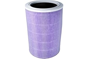 vhbw Filtro HEPA compatible con Xiaomi Mi Air Purifier 3C purificador aire - Filtro de repuesto con filtro carbón activado integrado, antibacteriano