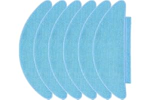 NUHFUFA 6 PCS Washable Mop Pad Robot Sweeper Accessories for Lubluelu SL60D/SG60/SL61, Replacement Cloths Wipe Rags