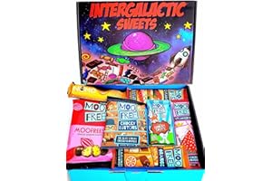 Moo Free & NOMO Chocolate Selection Hamper Gift Box | Free From, Dairy Free, Gluten Free & Vegan | Hamper Exclusive To INTERGALACTIC SWEETS