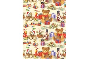 ARKRAFT 3 feuilles de papier cadeau 90 x 65 cm emballage sans plastique papier FSC (18-8786)