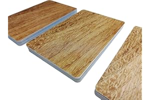KARTENSTUDIO Premium Plastikkarten | PVC Karten HOLZ OPTIK | 1-100 Stück | Blanko Rohlinge | NEU! (100)