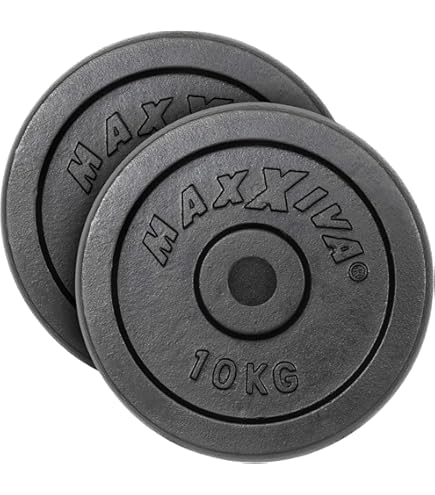 MAXXIVA Hantelscheiben Set 20kg - Zement Gewichte Für Krafttraining