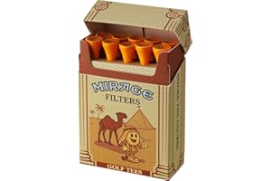 MIRAGE SPORTS Mirage Filters | Premium Golf Tees | 10 Stück | 83mm | Smoke The Course Edition | Zigaretten-Look Tees | Golf Geschenk | Golfer Geburtstag
