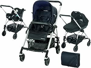 Bebe Confort Modular Trio Streety Plus Pushchair Total Black Amazon Co Uk Baby Products
