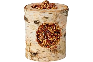 Rosewood Naturals Nibble Woodroll with Carrot, Small Animal Treat and Gnaw Toy for Rabbits, Guinea Pigs, Chinchillas, Degus, Hamsters, Gerbils, Mice and Rats (Pack of 1)