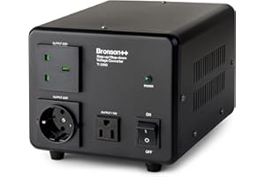 Bronson++ TI 2000 - Transformador de 110 voltios convertidor USA Toroidal 2000 vatios – Entrada/Salida 220 V/110 V reversible Bronson 2000 W