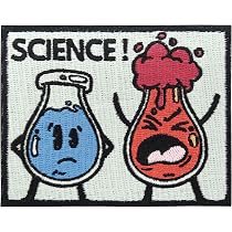 Patch Thermocollant Brodé Laboratoire Scientifique – À Repasser Ou Coudre, Décoration Sac, Veste, Jean