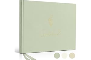 Hyggartn Gästebuch Hochzeit Gästebuch für Hochzeit, Geburtstag, Babyparty, Taufe - 100 blanko Seiten Grün - Hochzeitsbuch Hochzeitsgästebuch Hochzeitsalbum Gästebucher, Premium-Papier