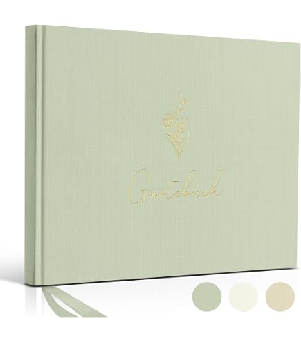 Itenga Gästebuch „Schön DASS Du Da Warst“ – 21x21 Cm, 88 Blankoseiten, Hardcover