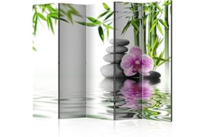 murando - Paravento da Interno Fiori 225x172 XXL 5 Pannelli - Stampa Unilaterale su Tela in TNT - Separe per Ufficio Ambienti Paraventi Decorazioni Moderno Soggiorno - Pietra p-B-0034-z-c