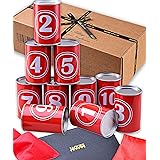 Jaques of London Tin Can Alley Game - Children's Outdoor Games - Real Metal Canisters, Beautiful Clanging Sounds - Includes R