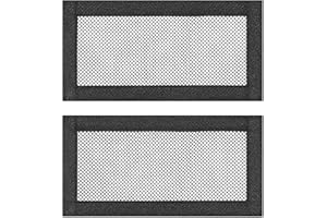 CLARENEL in Motion - Grilles de Ventilation sous siège Tesla Model 3 / Model Y (Juniper, Highland) - Lot de 2, Maillage Polyester Noir 24×12 cm, Fixation Velcro pour bouches d’aération