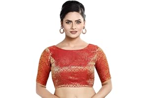 Madhu Fashion Women's Polyester Half Sleeve Blouse