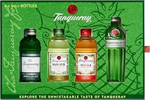 Tanqueray Exploration Pack mit London Dry Gin, No. Ten, Flor de Sevilla und Rangpur Gin (1 x 0.2 l)