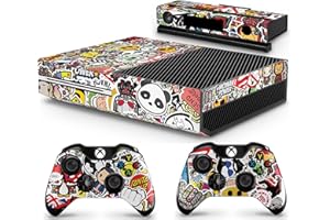 giZmoZ n gadgetZ GNG Adesivi in Vinile per Xbox One con Il Logo di STICKERBOMB per Console E per 2X Controllers