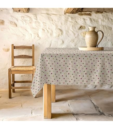 Tovaglia Cerata Antimacchia BELUM Resinato 200x140 Cm - Pratica E Lavabile Per La Cucina
