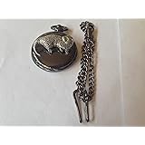A7 Squirrel polished silver case mens GIFT quartz pocket ...