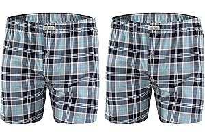 sesto senso Spodnie piżamowe męskie, krótkie, 2 sztuki, w kratkę, zabawne, kolorowe, bawełniane spodnie piżamowe
