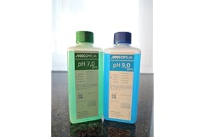 CMTLAB pH Pufferlösung, Set 250ml, pH7 + pH9, Industriequalität, Made in Germany