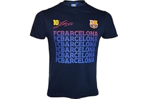 Fc Barcelone T-Shirt Lionel Messi - N°10 - Barça - Collection Officielle Taille Enfant garçon