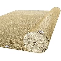 casa pura Balkon Sichtschutz UV-Schutz | 90x500cm | wetterbeständiges und pflegeleichtes HDPE-Spezialgewebe | beige