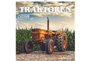 ‎ALPHA EDITION Alpha Edition - Traktoren 2026 – Broschürenkalender 30x30 cm – Wandkalender – Für Trecker- und Landwirtschafts-Fans – Mit Platz für Notizen, Feiertagen & Ferienterminen: Tractors
