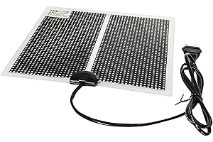 TropicShop Ultraflache Heizmatte, Folienheizung, Terrarium & Vivarium, Wärmequelle, Wasserdichtes Design (14w mit 28x28cm)