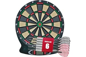 DE VES SPORT Devessport Diana Electrónica Orion | con 18 Juegos y 159 Variaciones, Pantalla LCD y 6 Dardos de Punta Blanda | para 1 a 8 Jugadores | Ideal para Uso Familiar y Doméstico