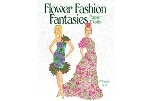 Flower Fashion Fantasies Paper Dolls