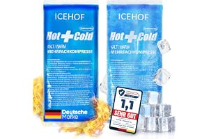 ICEHOF Kylkuddar (2 x stor) – modernaste mjuka gelén, lång kyltid – kylpack gel kylkudde kylkompress, kylkompress, kylpåse, ispaket – frysbar