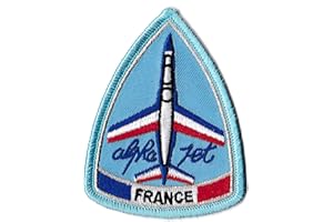 NAGAPATCHES Patche Écusson Patch Pilote Aviation France Brodé Thermocollant Avion