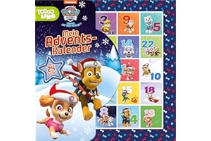PAW Patrol Mein Adventskalender: 24 Büchlein in wiederverschließbarer Box I Ab 3 Jahre