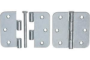 KEYMET 20 Gerollte Kulissenscharniere Scharnier mit losem Knopfstift 75 x 75 Silber Verzinkt