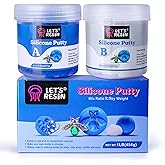 LET'S RESIN Silicone Putty, 1LB/454g Silicone Mould Making Kit, Strong & Flexible, Easy 1:1 Mixing Ratio for Reusable Silicon