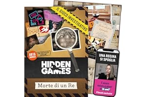 Hidden Games Luogo del Reato - Morte di un Re - Gioco investigativo, Escape Room da tavolo per adulti, giochi nascosti, risolvi un caso, detective gioco, caso da risolvere