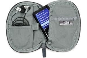 USA Gear Funda para Reproductor MP3 - Estuche Resistente a la Intemperie con Presilla para Cinturón, Bolsillos para Accesorios, Interior Resistente a Rayones - Compatible con AGPTEK, YOTON, y mas